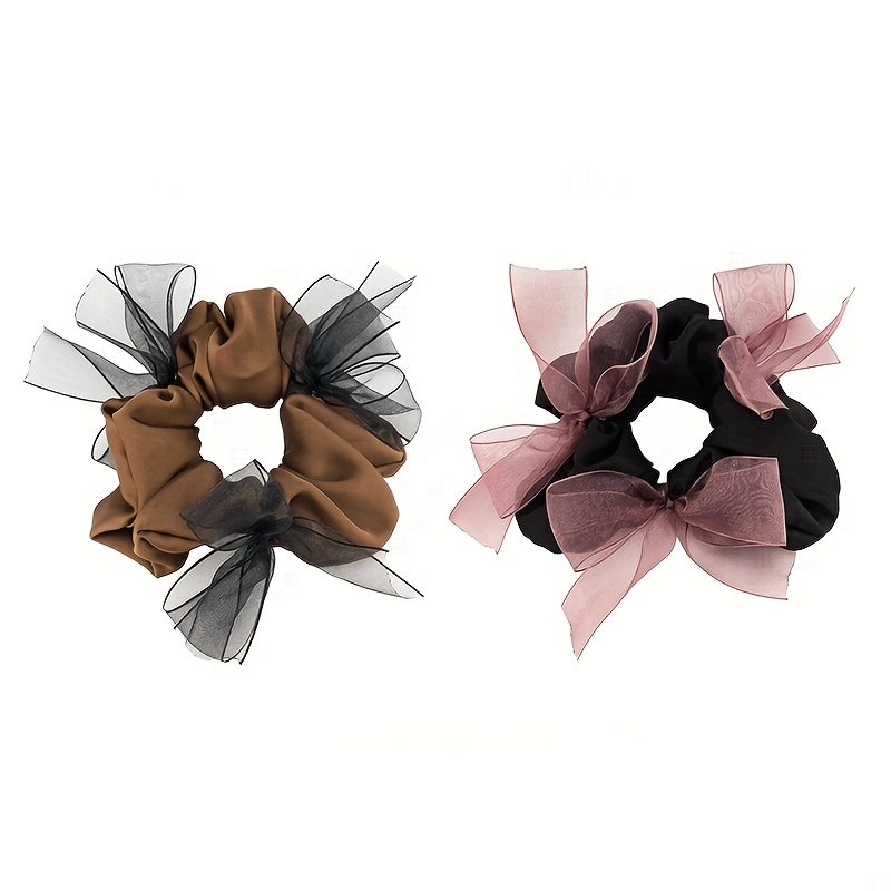 Ribbon Bow Gift - Organza geweven strik-satijnen haarband, nieuwe herfst-