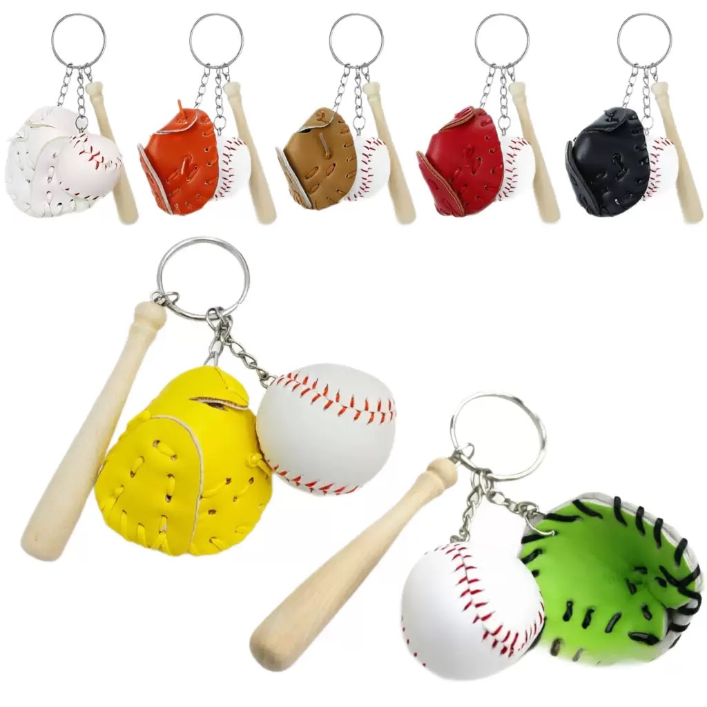 Ornament Ball Set - 2CM honkbal sleutelhanger 3-delige set sportbal