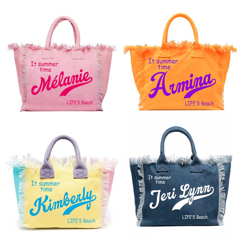 Ribbon Bow Gift - Modieuze Aanpasbare Brief Kwastje Canvas Tas