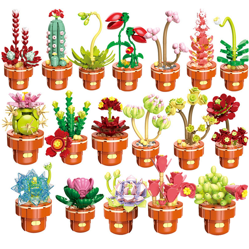 Lego Set Creator - 2024 Stad Creativiteit Vetplant Potplant Eeuwige