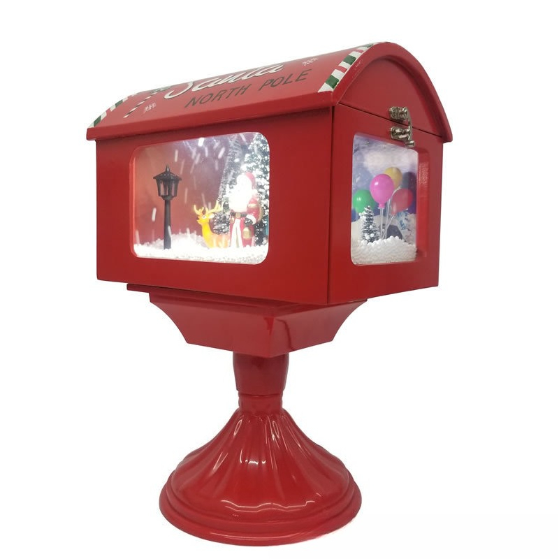 Snow Globe Musical - Kerstdecoratie met muziek en roterende vallende