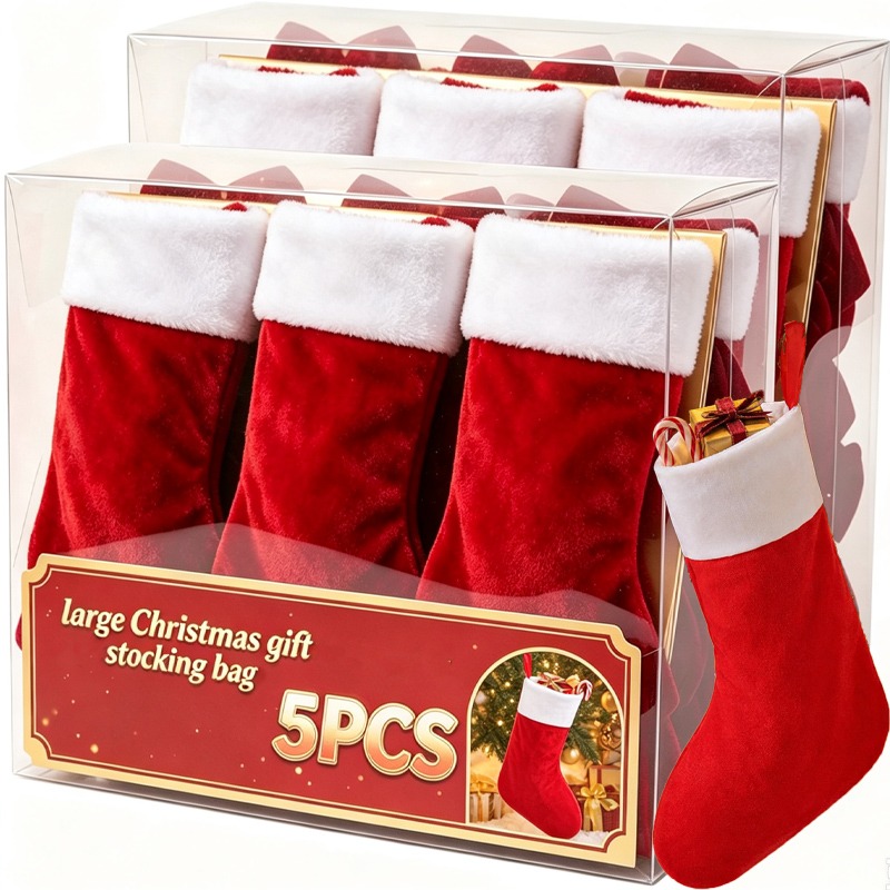 Grote hangende kerstsokken roo - Christmas Stocking Hanging recensie en prijs