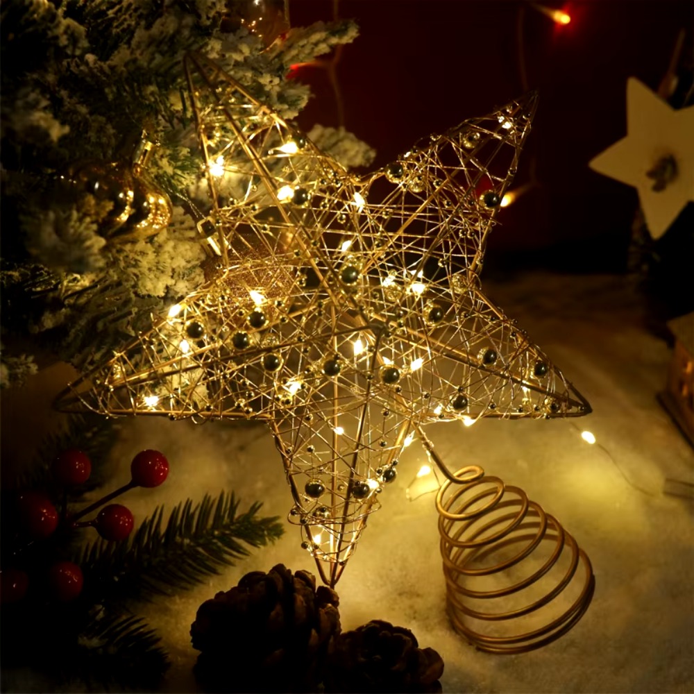 Goud/Zilver LED Kerstboom Topp - Star Tree Topper recensie en prijs
