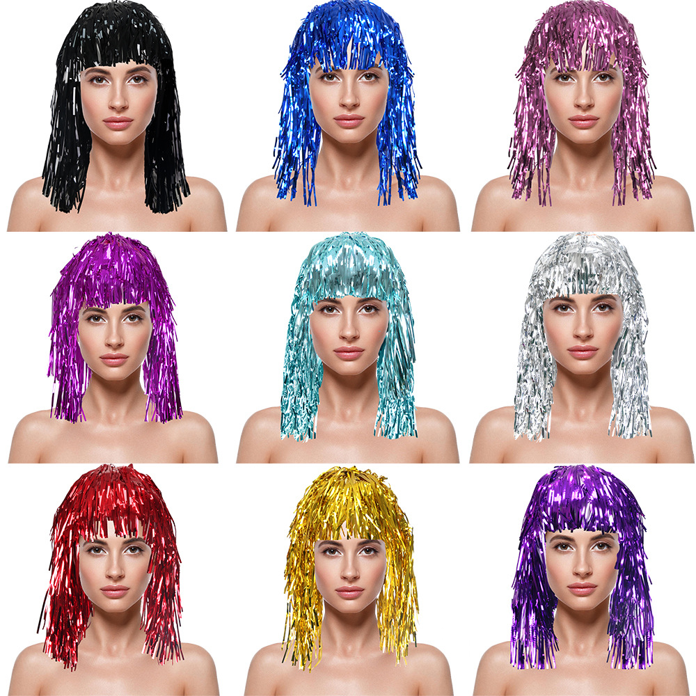 Cosplay Disco Pruik Folie Klat - Tinsel Garland Decoration recensie en prijs