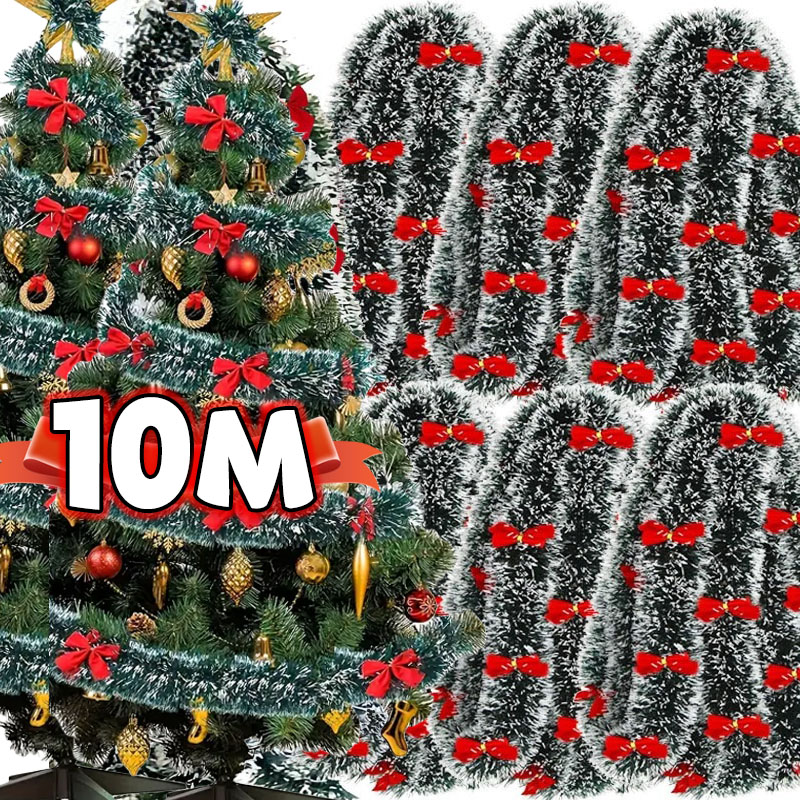 Kerst Strik Klatergoud Linten  - Tinsel Garland Decoration recensie en prijs
