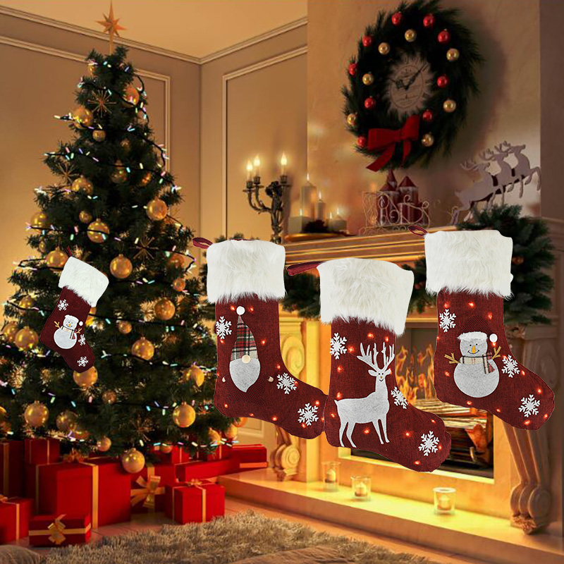 Kerst Sokken Met Led Verlichti - Christmas Stocking Hanging recensie en prijs