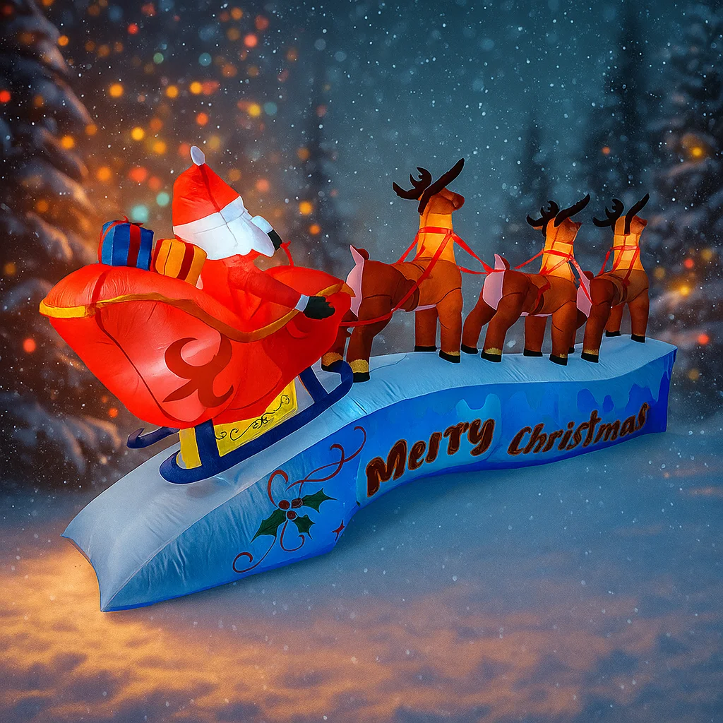 11.8FT Kerstman Rendier Slee O - Christmas Lights Outdoor recensie en prijs