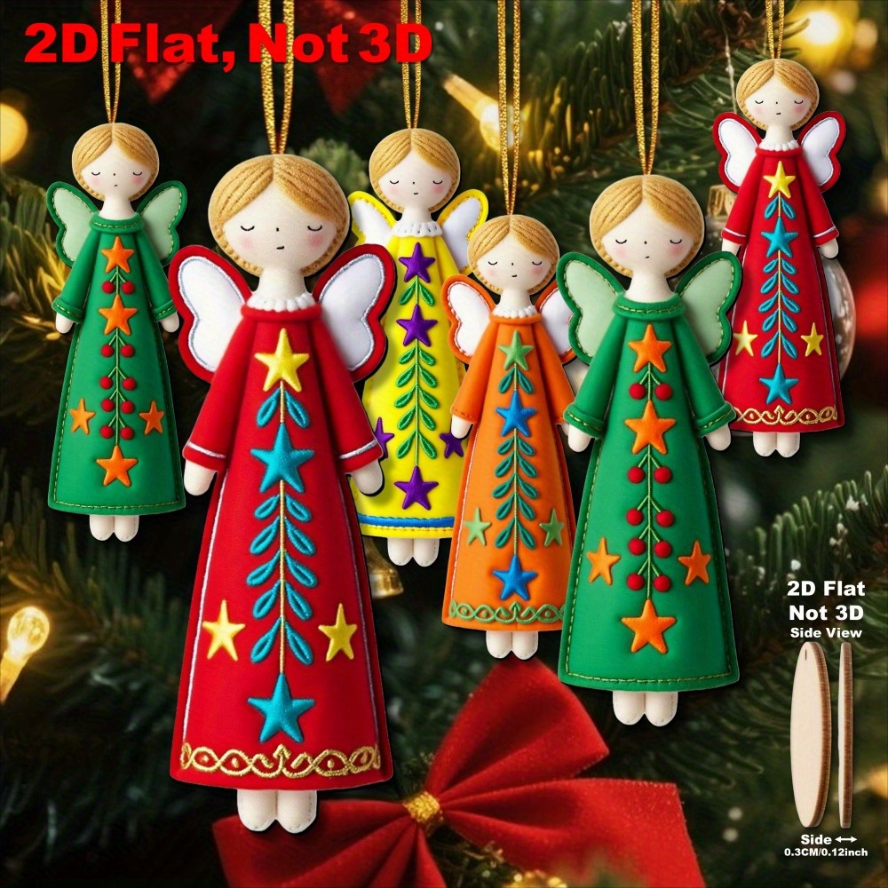 16 stuks kleurrijke engelornam - Star Tree Topper recensie en prijs