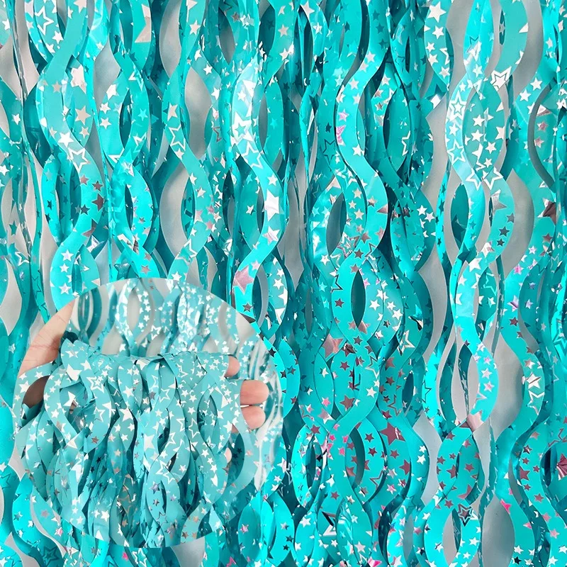 1X2M Ster Kleurrijke Regen Kla - Tinsel Garland Decoration recensie en prijs